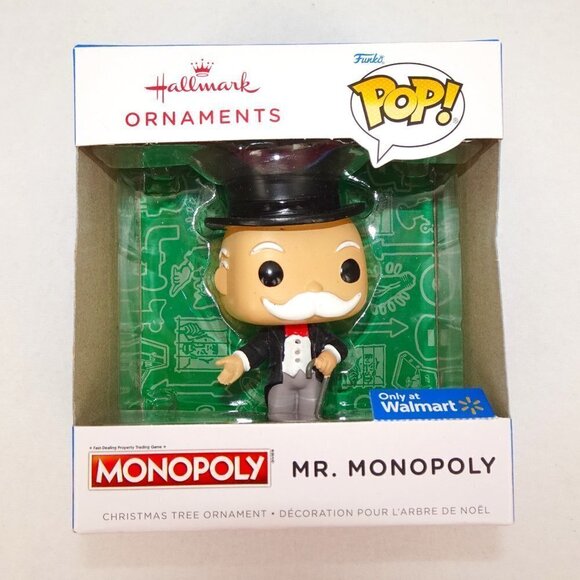 Mr. Monopoly Christmas Tree Ornament Hallmark Funko POP! Walmart Exclusive NEW - Picture 1 of 7